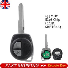 2 Buttons Full Remote Key Fob For Suzuki Grand Vitara Swift Jimny Alto 433MHz UK