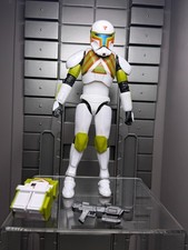Star Wars  Battlefront II Black Series 6  Clone Commando loose from 2-pack