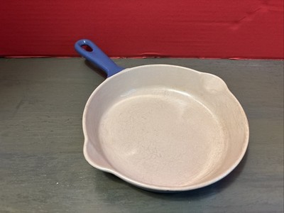 Le Creuset France #16 Blue Enamel Vintage Cast Iron - 6-1/2'' Skillet Fry Pan