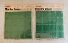 VTG Scotch 3M Mounting Squares No. 111 Brand New Sealed NOS Made In USA Lot Of 2