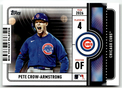 2026 Topps MLB Series One BTP-13 Pete Crow-Armstrong Big Ticket Players