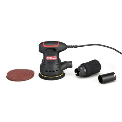 2.5 Amp Corded Orbital Sander with Dust Bag Vacuum Hose Adapter 3 Sanding Sheets