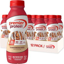 Premier Protein Shake, Cinnamon Roll, 30G Protein, No Added Sugar, 24 Vitamins 