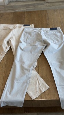 Vineyard Vines On The Go 5 Pocket Pants Men 34x30 Lot of 2 Khaki Gray Stretch