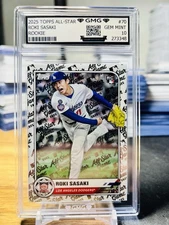 2025 Topps All-Star Game Roki Sasaki Rookie GMG Graded 10 Gem Mint 💎 RC