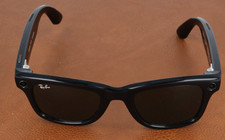Ray-ban Meta-wayfarer Blk Scratch On Lens Sunglasses 50-22-150 powers on no case