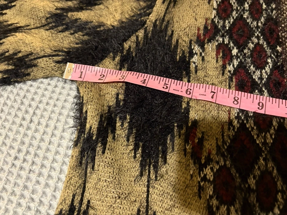 Maxsport BCBGMaxAzria Fuzzy Long Cardigan Sweater Buckle Women's Size M - Image 4 of 4