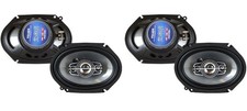 2 Pair TQ-684 Front Rear Door 6"x8" Speakers for 1999-2014 Ford F-150 Pickup