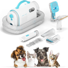 Uproot Clean Pet Groomer Vacuum Kit 7 in 1 - Cat Dog Grooming Kit with Brush,