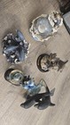 SET OF 5 Vintage Dolphin Sculptures Table Fountain Statues — photo 1