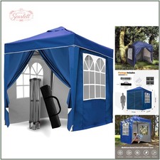 Heavy-Duty 2x2m Pop Up Tent with Removable Sidewalls - All Weather Protection