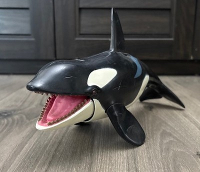 Vintage Chap Mei Toys R' Us Orca Killer Whale 11'' Action Figure Toy Working Jaw