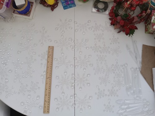 ✨Vintage Nobility Snowflakes and Prisms Plastic Christmas Ornaments 59 Hong Kong - Picture 14 of 15