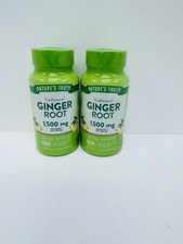 Nature  s Truth Ginger Root 1500mg 100CT X 2 EXP 4/27