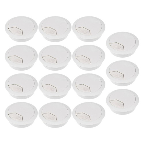 15 Pcs Office Desk Tube Cover Baby Plastic Cable Hole Caps Accessory - 第 1/7 張圖片