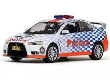 1/43 Mitsubishi Lancer Evolution X Australia Police White Diecast