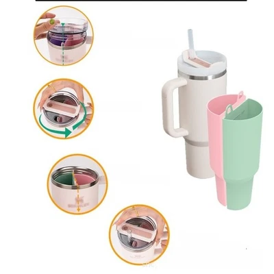 Silikon-Einlage für 40 Unzen Becher flexible weiche Biegungen ohne Beschädigun - Bild 1 von 4
