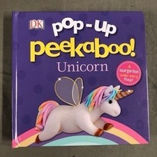 DK Pop Up Peekaboo Unicorn Childrens Board Book Interactive Flaps Surprise