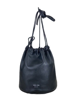 バッグ LEATHER DRAWSTRING BAG / HYKE LEATHER DRAWSTRING BAG（S） | HYKE