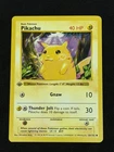 1999 Pokémon Pikachu 58/102 Base Set Shadowless 1st Edition Yellow Cheeks NM