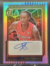2025 Panini Donruss TINA CHARLES Signature Series AUTO Silver Connecticut Sun