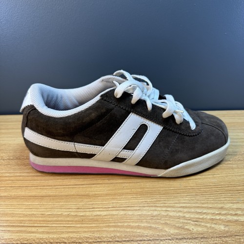 DVS Skate Shoes Women's 7.5 US Brown Pink White Suede Dresden VTG Y2K Style