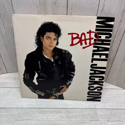 Michael Jackson Bad 1987 Epic VG+/EX Pop Rock Vinyl LP Record Album w/Insert