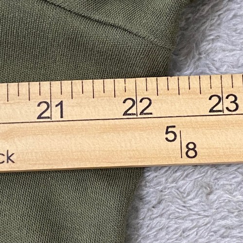 Chicos Womens Olive Green 3/4 Sleeve Button Accent Tunic Top Size 2 US L - Picture 5 of 7