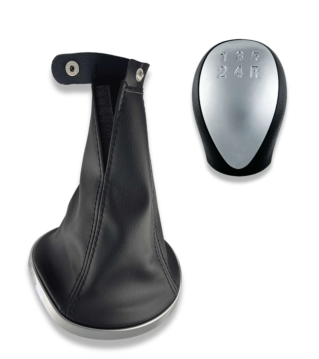 Pommeau De Vitesse Lancia 2011-2015 - Lentille Noire 5 Vitesses - Neuf - Compatible Référence OE