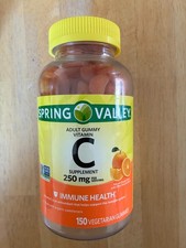 Spring Valley Vitamin C Vegetarian Gummies Orange Flavor 250mg 150 Count