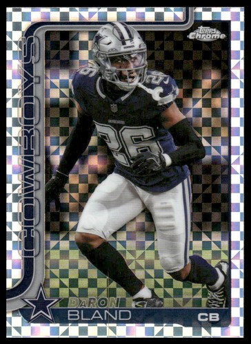 DaRon Bland 2025 Topps Chrome #82 X-Fractor Dallas Cowboys