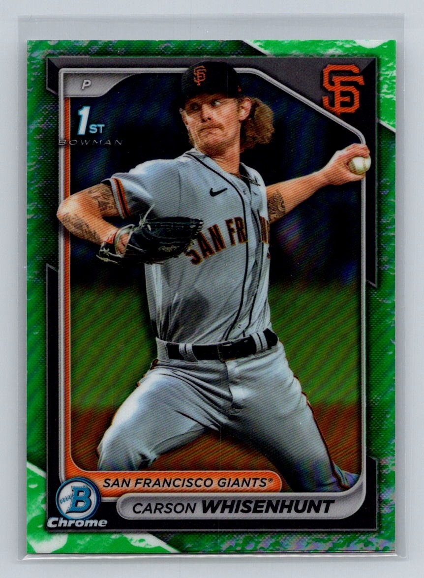 Carson Whisenhunt 2024 Bowman Chrome 1st Lunar Glow Refractors #BCP-96 Baseball