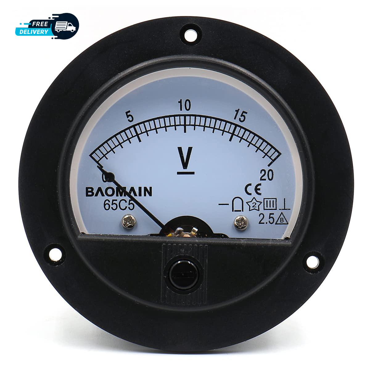 65C5 Analogue Panel Meter Volt Voltage Gauge Analog Voltmeter DC 0-20 V