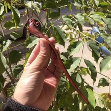 Handmade Rosewood Carved Phoenix Hair Stick Chinese Style Hairpin Accessory