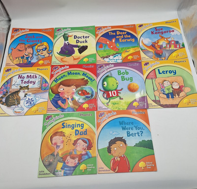 Songbirds Phonics Oxford Reading Tree Stages 1+, 2, 4, 5, 6 collection of 10