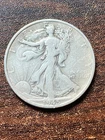 1945 S Walking liberty silver half dollar a very fine coin ..plus a surprise