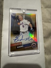 2019 Finest Autograph Gold Brandon Nimmo /50 Auto Mets