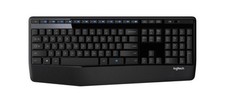 Logitech K345 Wireless Keyboard Full-Size 2.4GHz USB Receiver w/ Palm Rest