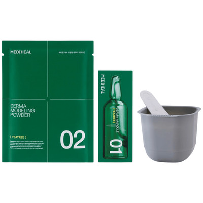 Mediheal Teatree Calming 2 Step beruhigende und reinigende Algenmaske + Ampulle