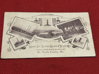 HINE MO - West St Louis Water & Light Co - c1908 PC Postcard