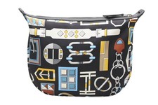 Hermes Sursoie To Go Pouch Shoulder Bag Carre en Boucles Handbag Silk Leather 99