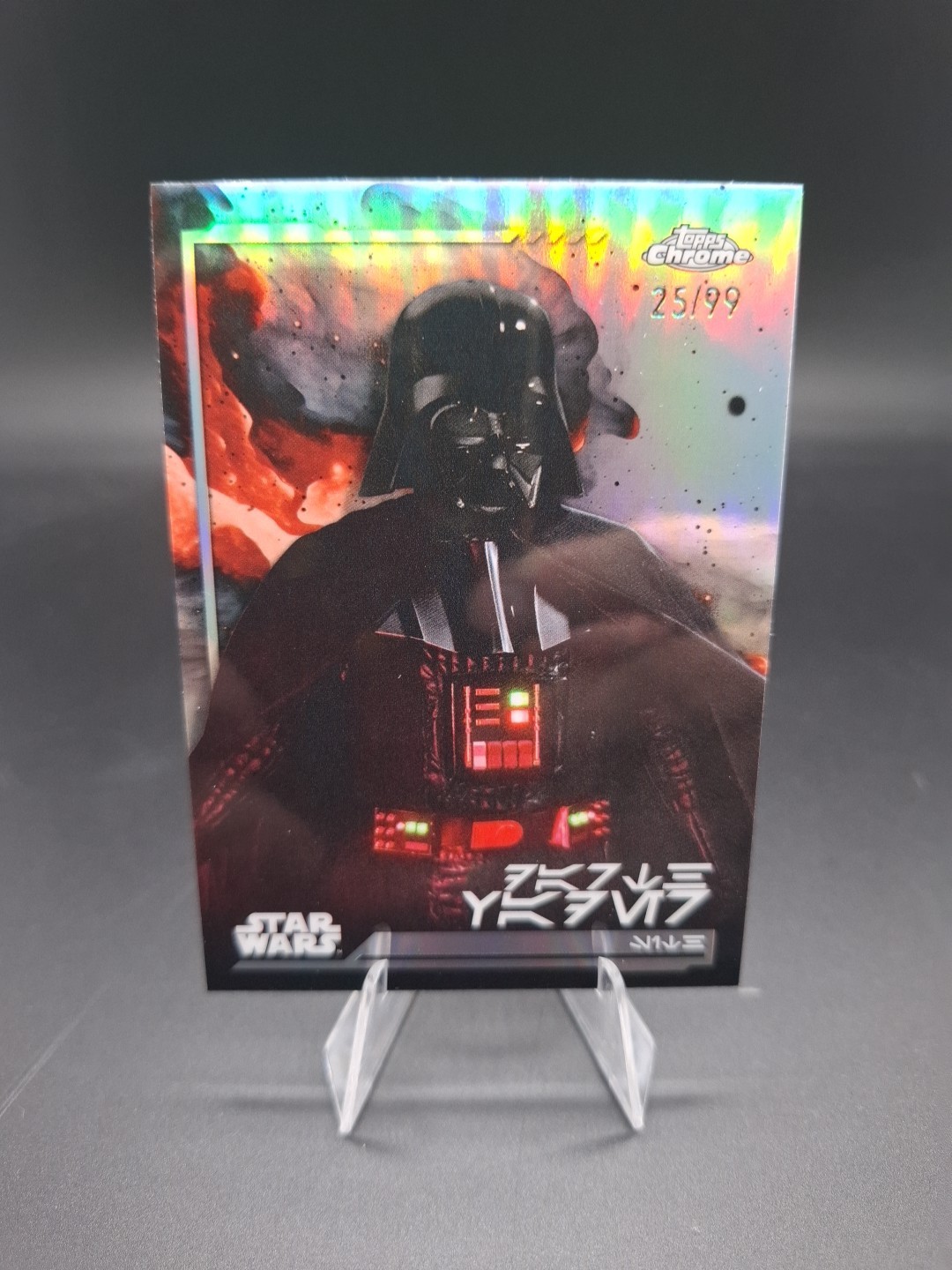 Darth Vader /99 Aurebesh - Topps Star Wars Chrome Chrome 2024