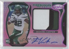 2021 Certified Freshman Fabric Signatures Mirror Pink Michael Carter Auto 0eo6