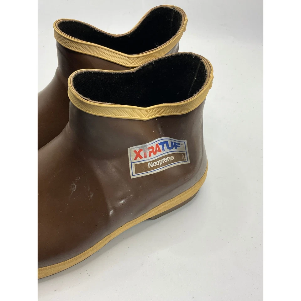 Неопреновые ботинки Xtratuf на лодыжку коричневые мужские размер 9 водонепроницаемые - Изображение 3 из 4