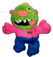 Vintage 1986 Zugly Cyclops Plush 17” Hug A Monster Marchon Rare 80s Monster Toy