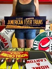 Vintage Old Style Sign American Flyer Train NOT Porcelain Made in USA 25x8