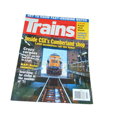 Trains Magazine March 2012 CSX Cumberland Shop Railroad Magazine