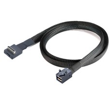 PCIE Oculink SFF 8611 4I 32P 90 degree to SFF-8643 server connection cable