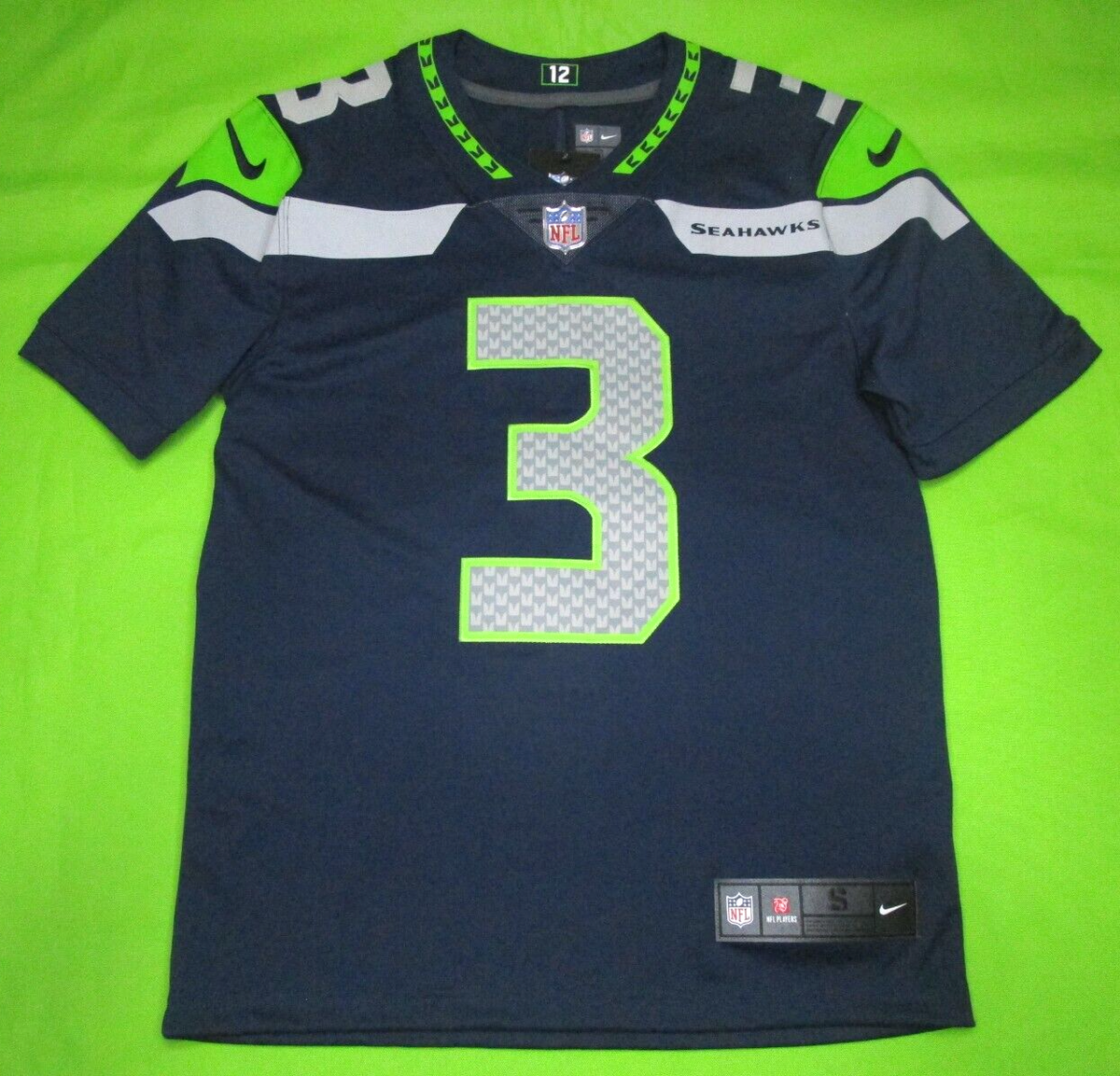 Nike Vapor Seattle Seahawks Russel Wilson Jersey - Size S (32NM
