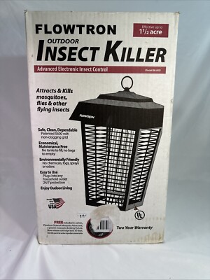 Flowtron BK-80D Outdoor Insect Killer Electronic 1.5 Acre Coverage 5600 V Black
